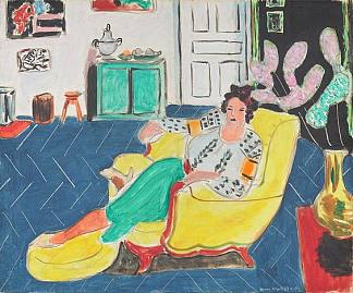 坐在扶手椅上的女人 Woman Seated in An Armchair (1940)，亨利·马蒂斯