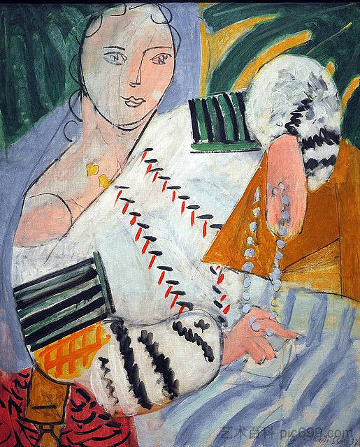 戴项链的女人 Woman With Necklace (1937),亨利·马蒂斯