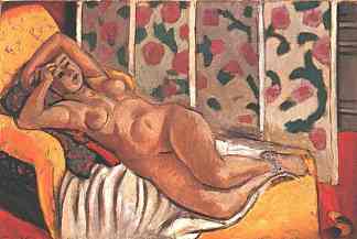 黄色奥达利斯克 Yellow odalisque (1926)，亨利·马蒂斯