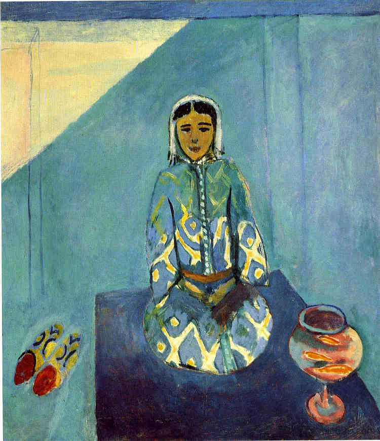 露台上的佐拉 Zorah on the Terrace (1912)，亨利·马蒂斯