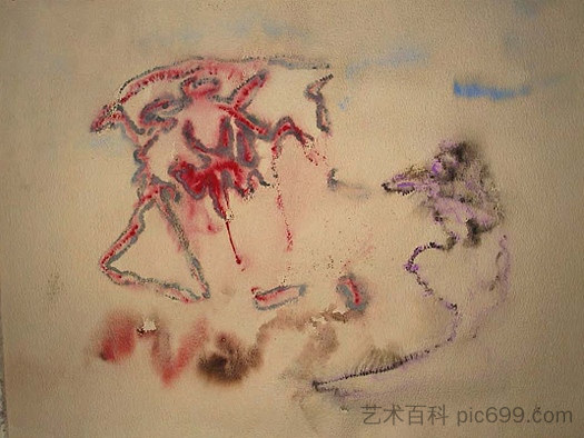 无题 Untitled (1957 - 1958; France  )，亨利·米修