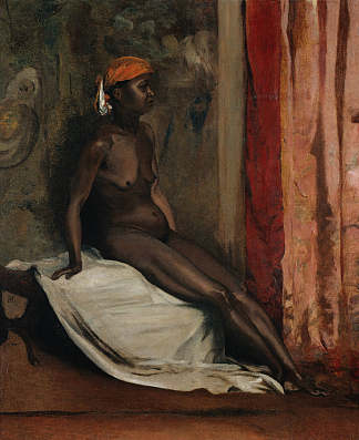 坐着的非洲女人 Seated African Woman，亨利·雷诺