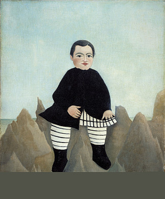 岩石上的男孩 Boy on the Rocks (1895)，亨利·卢梭