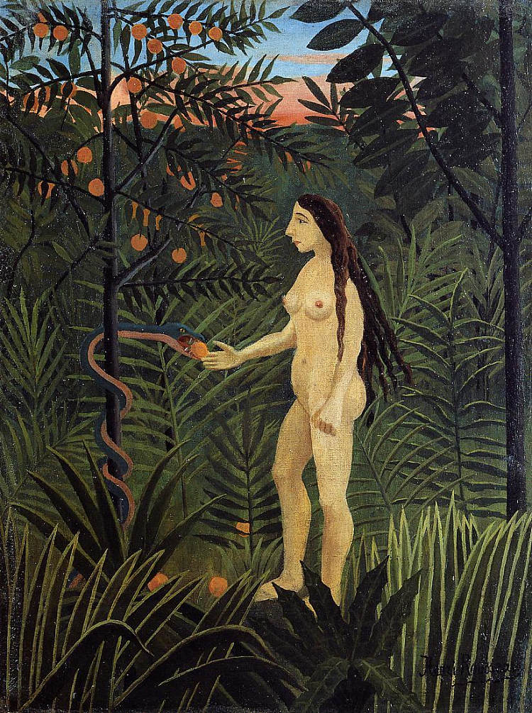 前夕 Eve (c.1906 - 1907)，亨利·卢梭