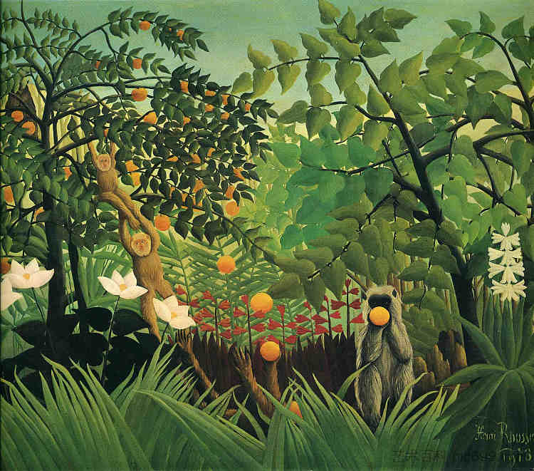 异国情调的风景 Exotic Landscape (1910),亨利·卢梭