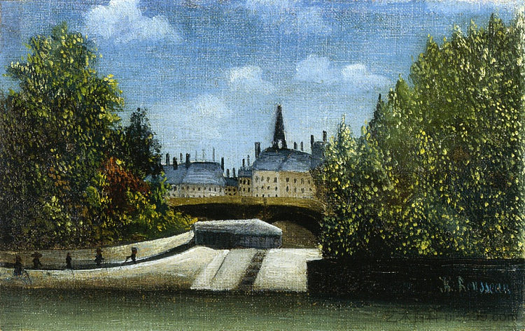 Ile de la Cite Ile de la Cite (1890 - 1900)，亨利·卢梭