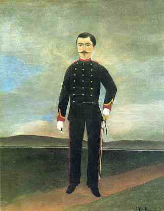 第35炮兵团元帅德·洛吉斯·弗鲁门斯·比切 Marshal des Logis Frumence Biche of the 35th Artillery (c.1893)，亨利·卢梭