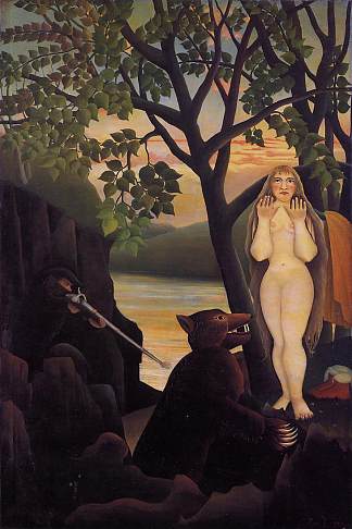 裸体和熊 Nude and Bear (1901)，亨利·卢梭