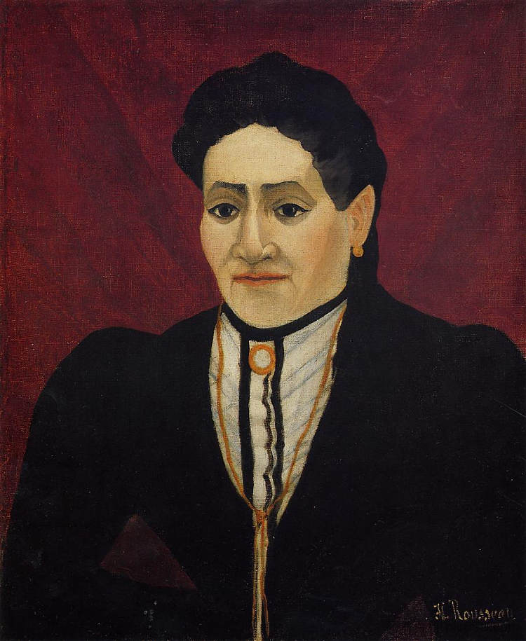 一个女人的肖像 Portrait of A Woman (1905)，亨利·卢梭