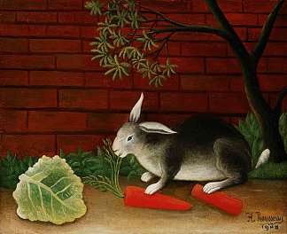 兔 Rabbit (1908)，亨利·卢梭