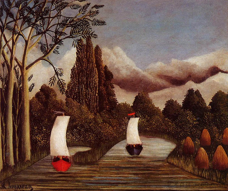 瓦兹河畔 The Banks of the Oise (1905),亨利·卢梭