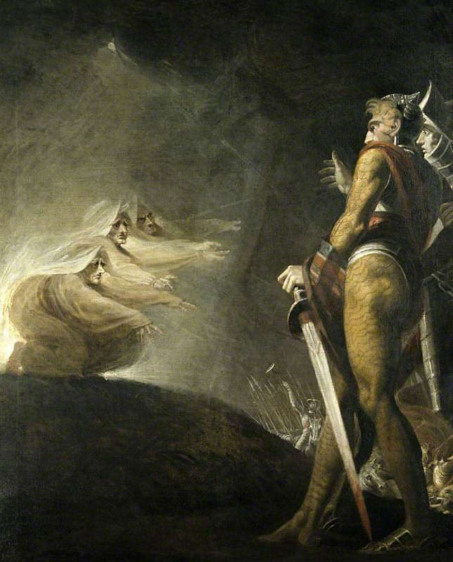 麦克白、班柯和女巫 Macbeth, Banquo and the Witches (1794)，亨利·福塞利