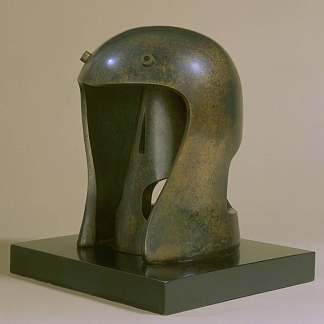 头盔头1号 Helmet Head No. 1 (1950)，亨利·摩尔