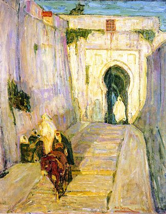 进入卡斯巴哈 Entrance to the Casbah (1912)，亨利奥萨瓦瓦坦纳