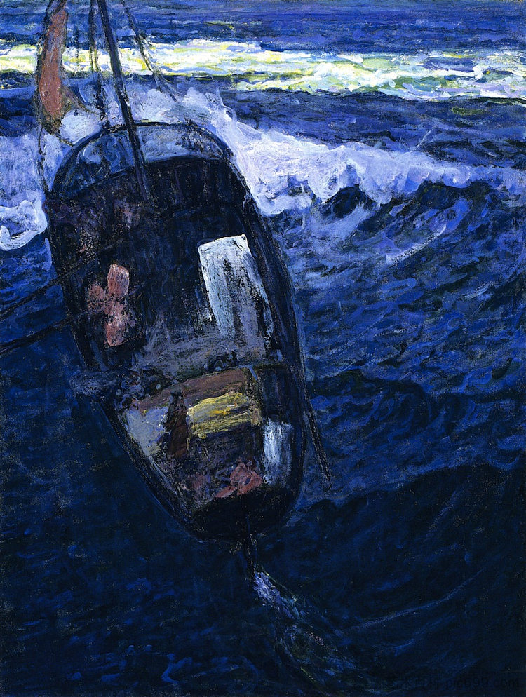 海上渔民 Fishermen at Sea (1914)，亨利奥萨瓦瓦坦纳