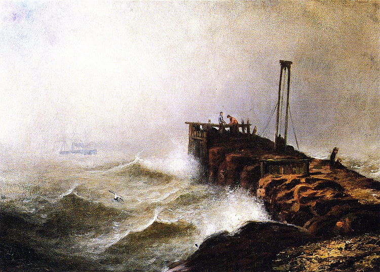 海景 - 码头 Seascape - Jetty (1879)，亨利奥萨瓦瓦坦纳