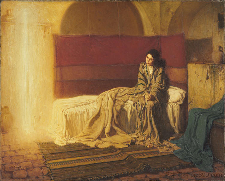 天使报喜 The Annunciation (1898; Paris,France  )，亨利奥萨瓦瓦坦纳