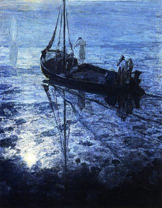 门徒看见基督在水面上行走 The Disciples See Christ Walking on the Water (1907)，亨利奥萨瓦瓦坦纳
