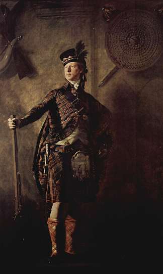 格伦加里阿拉斯代尔·麦克唐纳上校的肖像 Portrait of Colonel Alasdair Mcdonnell of Glengarry (c.1812)，亨利·雷本