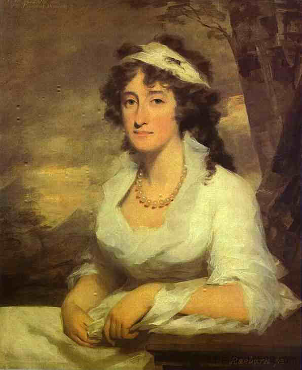 珍妮特·邓达斯的肖像 Portrait of Janet Dundas (c.1790)，亨利·雷本