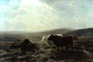 仲夏夜 A Midsummer Night (1879)，亨利·威廉·班克斯·戴维斯