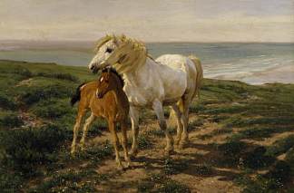 母与子 Mother and Son (1881)，亨利·威廉·班克斯·戴维斯