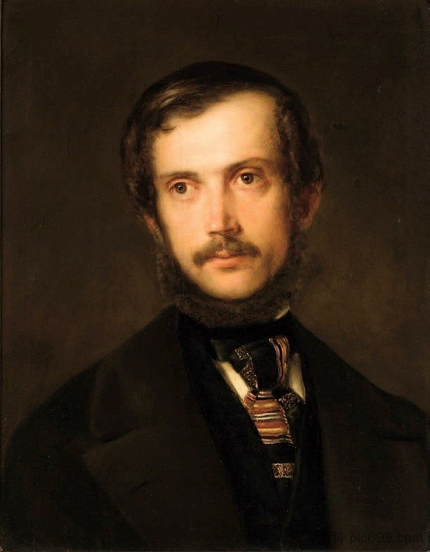 一个男人的肖像 Portret Mężczyzny (1853)，亨利克罗达科夫斯基