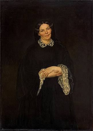 艺术家母亲的肖像 Portrait of the Artist’s Mother (1853)，亨利克罗达科夫斯基