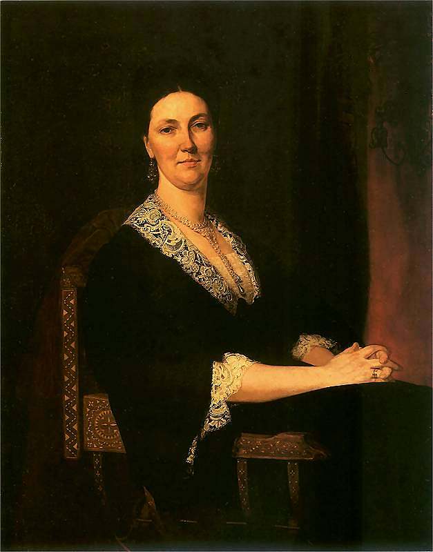 阿方西娜·齐杜什卡的肖像 née Miączyński Portret Alfonsyny Z Miączyńskich Dzieduszyckiej (1876)，亨利克罗达科夫斯基