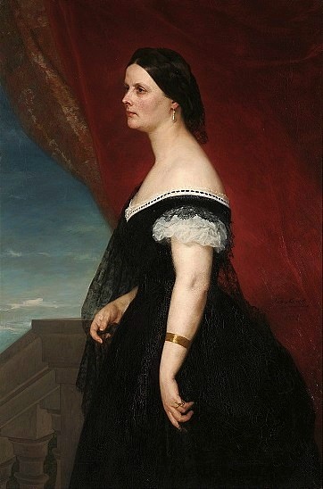 艺术家妻子的肖像 Portrait of Artist's Wife (1865)，亨利克罗达科夫斯基