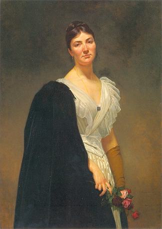 Maria Woźniakowska，艺术家的女儿 Maria Woźniakowska, Artist’s Daughter (1891)，亨利克罗达科夫斯基