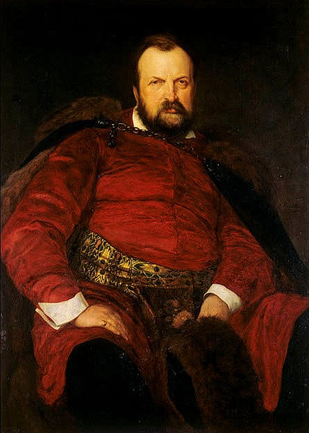 Włodzimierz Dzieduszycki的肖像 Portrait of Włodzimierz Dzieduszycki (1880)，亨利克罗达科夫斯基