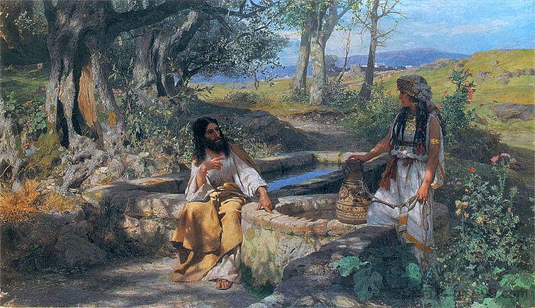 基督和撒玛利亚妇人 Christ and the Samaritan Woman (1890),亨里克·西米拉斯基波兰