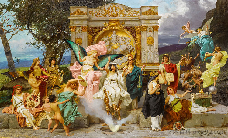 帕纳苏斯 Parnassus (1900),亨里克·西米拉斯基波兰
