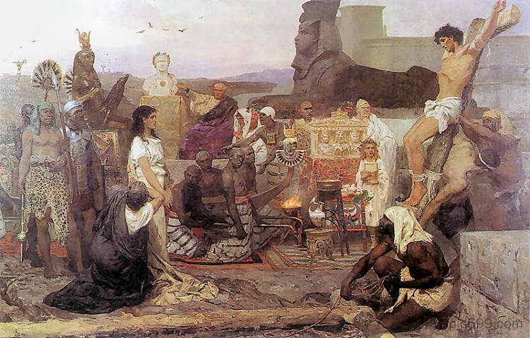 圣提摩太和莫拉 Saints Timothy and Maura (1885),亨里克·西米拉斯基波兰