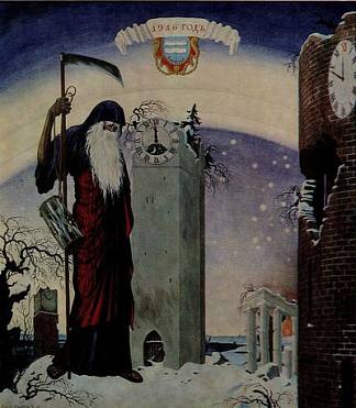 1916年的寓言（克罗诺斯） Allegory of 1916 (Chronos) (1916; St. Petersburg,Russian Federation                     )，希尔西·纳布特