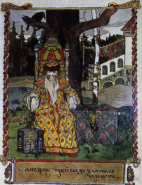 亚历山大·普希金的诗《鲁斯兰和卢德米拉》插图 Illustration for Alexander Pushkin's poem "Ruslan and Ludmila" (1905; Hlukhiv,Ukraine ),希尔西·纳布特