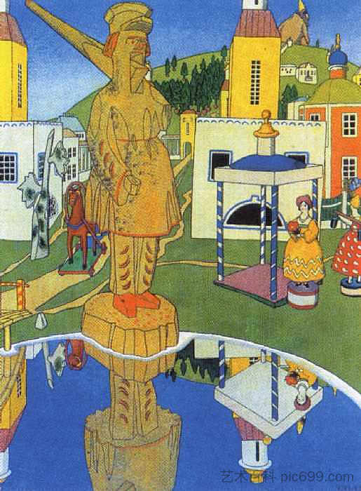 B.迪克斯“玩具”一书的插图 Illustration for the book of B. Dix 'Toys' (1911; St. Petersburg,Russian Federation ),希尔西·纳布特
