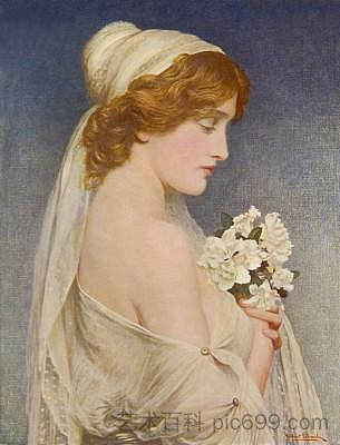 伊菲革尼亚 Iphigenia (c.1900),赫伯特·古斯塔夫·施马尔茨(赫伯特·卡迈克尔)
