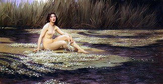 水仙女 La Nymphe Des Eaux (1908)，赫伯特·詹姆斯·德雷珀