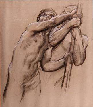 舵桨，为金羊毛而学习 The Steering Oar, study for The Golden Fleece (1904)，赫伯特·詹姆斯·德雷珀