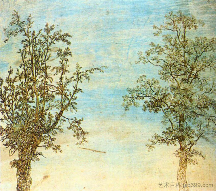 两棵树 Two Trees (1625)，豪科鲁斯·色格尔斯