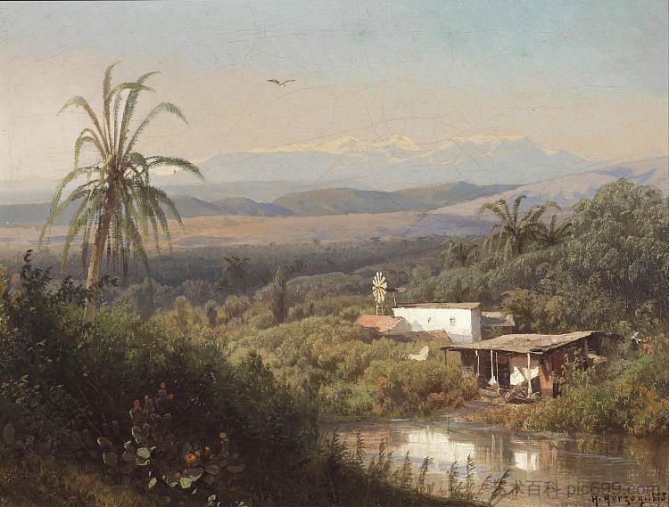河岸世外桃源 Riverbank Hideaway (1857),赫尔曼·奥托马尔·赫尔佐格