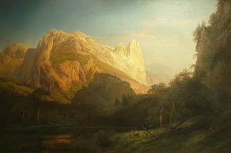 埃尔卡皮坦，优胜美地（哨兵岩） El Capitan, Yosemite (Sentinel Rock) (1876)，赫尔曼·奥托马尔·赫尔佐格