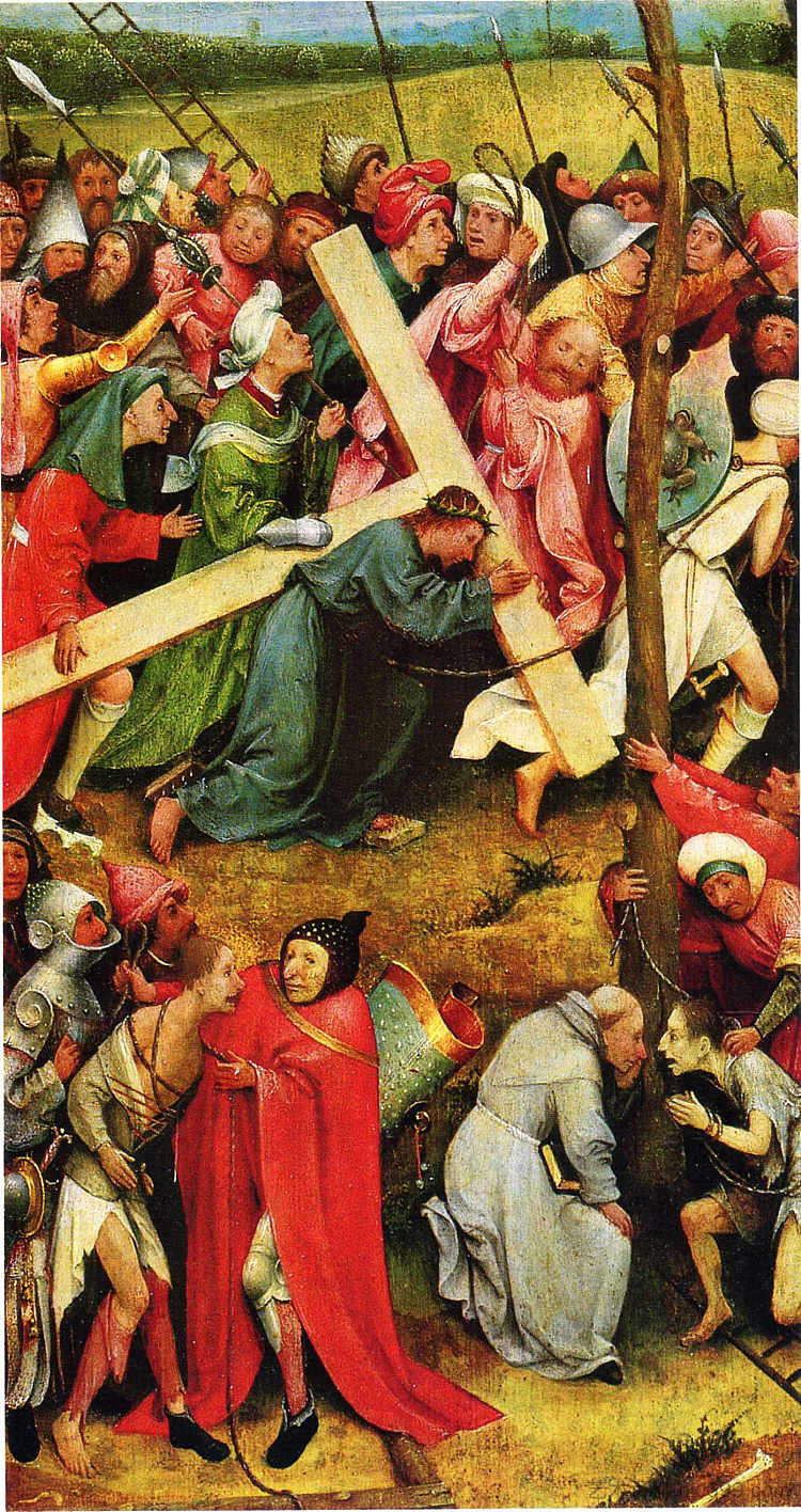 背负十字架的基督 Christ Carrying the Cross (1485 - 1490)，希罗尼穆斯·波希