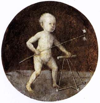 基督孩子与步行框架 Christ Child with a Walking Frame (1480)，希罗尼穆斯·波希