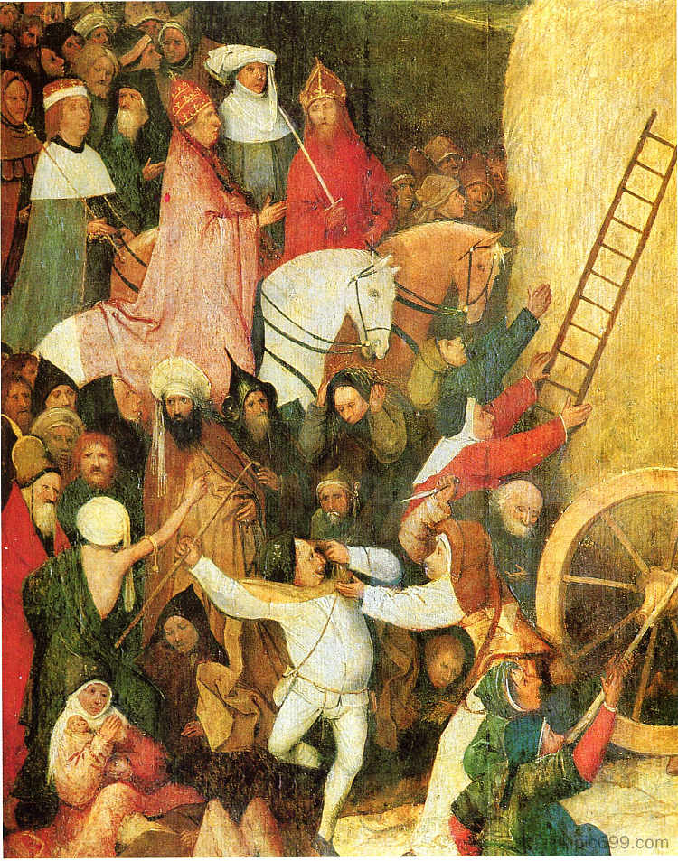 海文(局部) Haywain (detail) (c.1516),希罗尼穆斯·波希