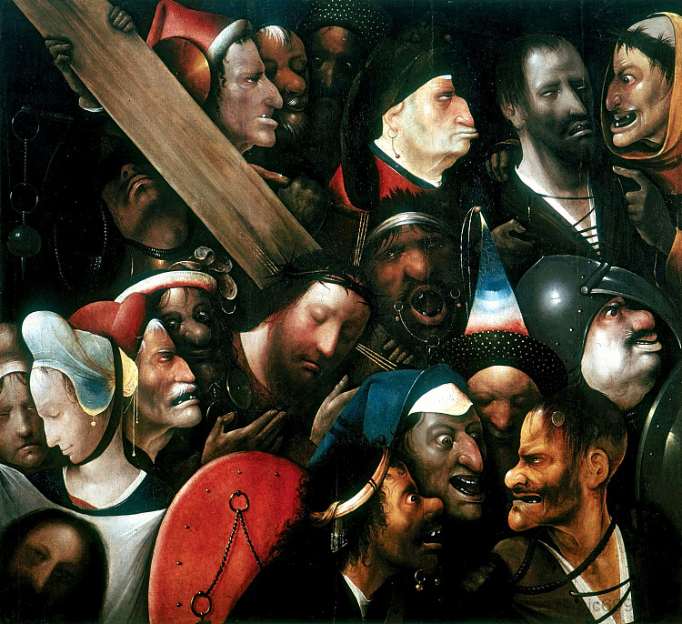 背负十字架的基督 Christ Carrying the Cross (c.1510),希罗尼穆斯·波希