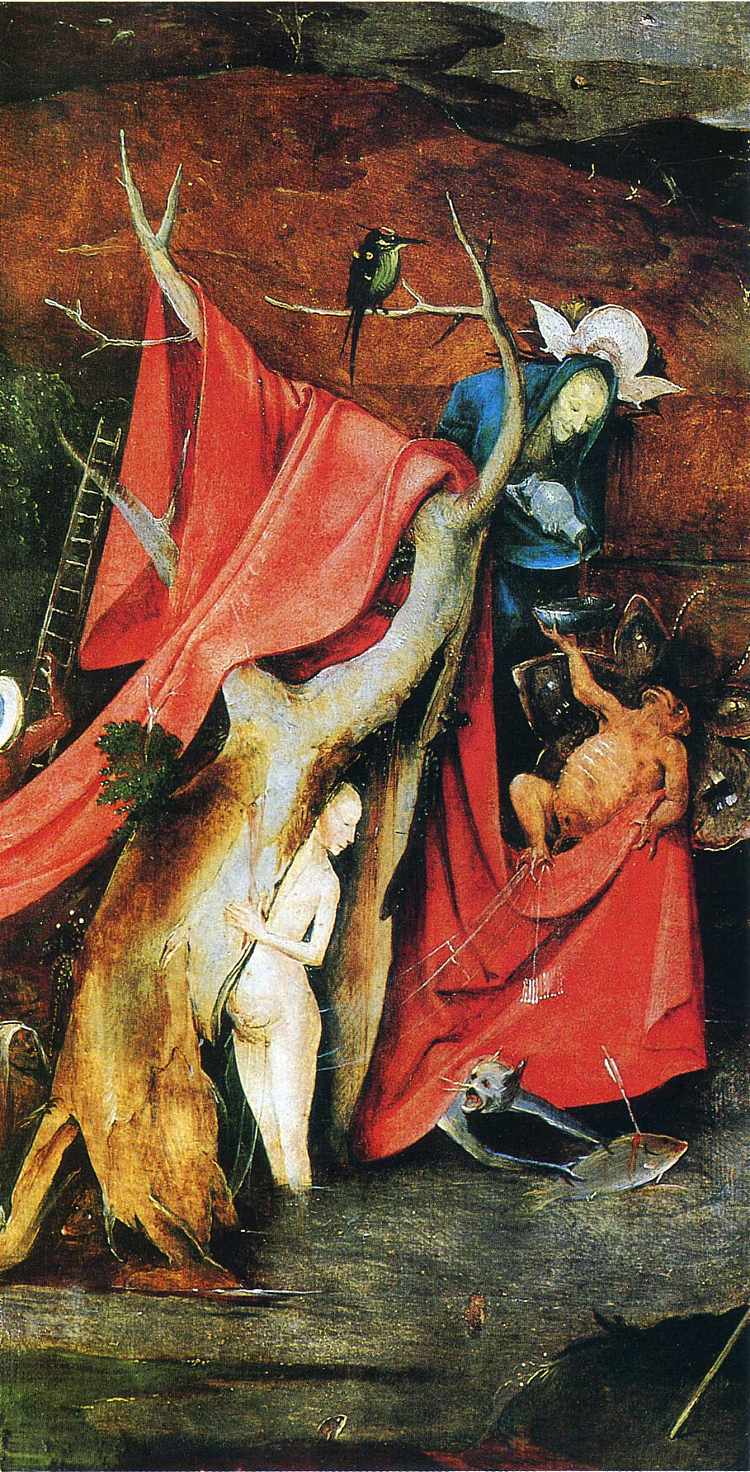 圣安东尼的诱惑（局部） The temptation of St. Anthony (detail) (c.1500)，希罗尼穆斯·波希