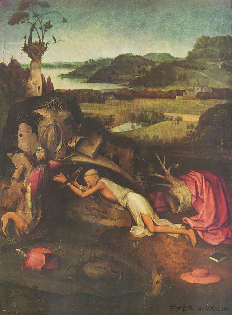 圣杰罗姆祈祷 St. Jerome Praying (1476 - 1500)，希罗尼穆斯·波希